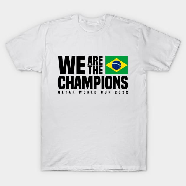 Qatar World Cup Champions 2022 - Brazil T-Shirt by Den Vector